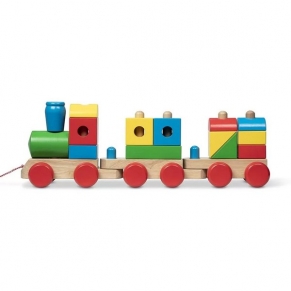 Melissa and Doug - Дървен шарен влак 